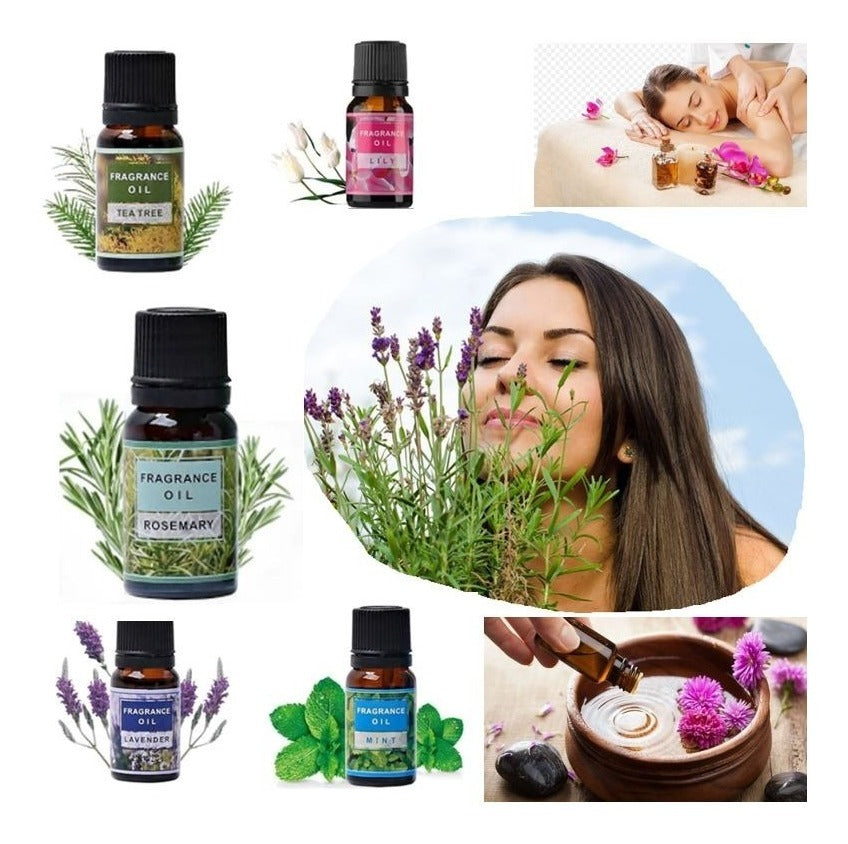 16 Esencias Aromaticas Difusor Aromas Aromaterapia Aceite Salud Hogar