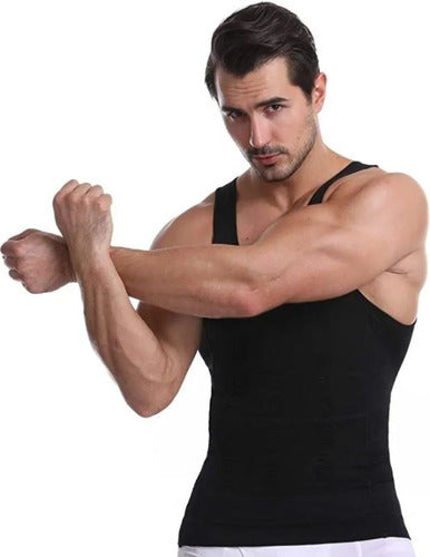 2 Camiseta Faja Reductora Moldeadora Playera Hombre Reduce Salud