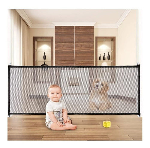 Malla Barrera 180cm Puerta Reja Mascotas Accesorios Perros Hogar