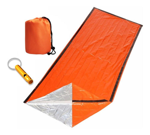 Manta Termica De Sobrevivencia Impermeable Bolsa Para Dormir Deportes