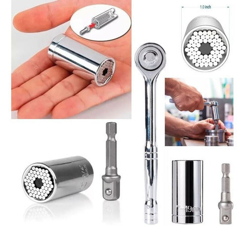 Dado Universal De 1/4 A 3/4 Matraca Juego De Matracas 3pz Hogar Electronica