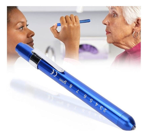 Lampara Tipo Pluma De Diagnostico Examen Medico De Bolsillo Color Azul Electronica