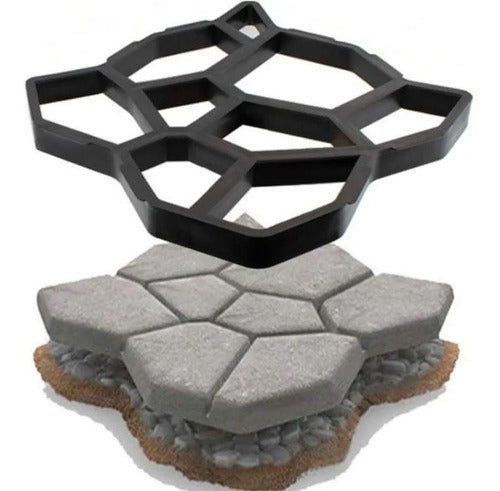 Molde Para Pavimentaci—n De Calzadas Hormigon Concreto Jardi Hogar