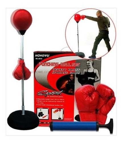 Pera De Boxeo Costal Boxeo Pera Loca Saco Boxeo + Guantes!!! Deportes