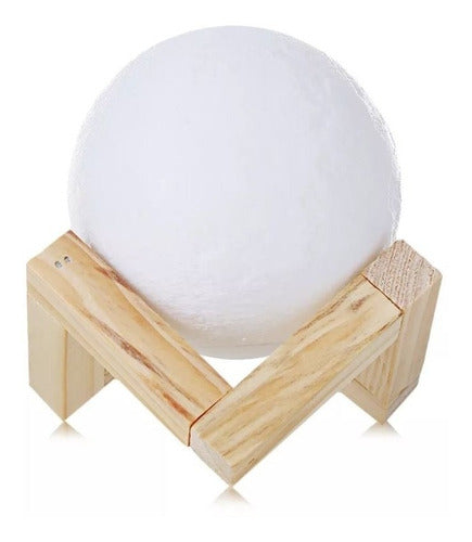 L‡mpara De Luna 3d 8cm 7 Colores Lamparas De Buro Escritorio Hogar
