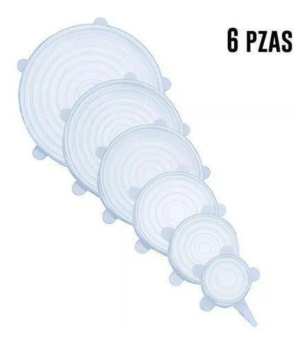 Tapas De Silicon Cocina Garrafon Reutilizables Flexibles 6pz Hogar