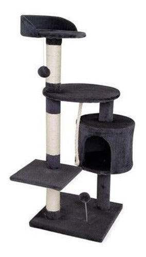 Rascador Gatos Muebles Para Gatos Rascadero Con Casa 112cm!! Hogar